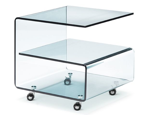 Прикроватный столик гнутое стекло
