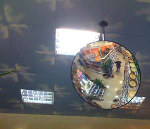 зеркало выпуклое, обзорное для помещений, диаметр 805 мм